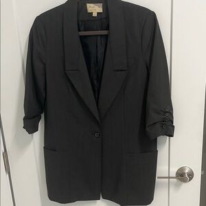 Elizabeth and James dark gray blazer
